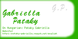 gabriella pataky business card